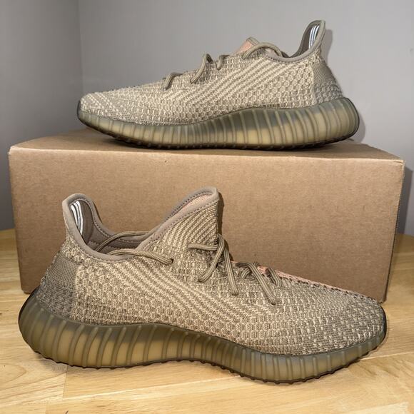 Size 11.5 - Yeezy Boost 350 V2 Sand Taupe Lightly Stepped In